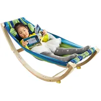 SoBuy Kinderhängematte, Mehrfarbig, Holzwerkstoff, 124x45x36 cm, Kinder- & Jugendzimmer, Kindermöbel, Kindersitzmöbel & -tische, Kindersessel & -sofas