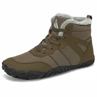 Mishansha Winter Barfußschuhe Herren Warm Gefüttert Winterstiefel Barefoot Minimalistische Sneaker für Damen Gr.44 - 44 EU