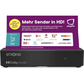 Strong SRT 7511 Digitaler HD Satelliten Receiver für ORF inklusive Karte (simpliTV), DVB-S2 Full HD (HDTV, HDMI, LAN, SCART, USB) Nur für Österreich