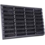 HANSE HOME Brushes Mat, Türmatte", schwarz, B:60cm H:25mm L:40cm, Gummi, Kokos, Teppiche, Fußmatte, Kokos, Gummi, Schmutzfangmatte, Outdoor, Rutschfest, Innen, Kokosmatte
