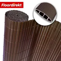 Floordirekt PVC Sichtschutzzaun 100 x 300 cm Braun