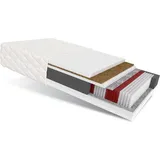 Fdm Matratze 160x200 cm BRAVO 7 Zonen H3 H5 Taschenfederkern Kokos Latex Höhe ca. 24 cm mit waschbarem Bezug Premium Jersey