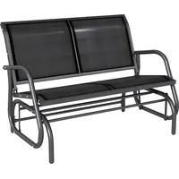 Outsunny Schaukelbank 123 x 70 x 87 cm schwarz