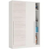 fanmuebles Schwebetürenschrank Top 120 x 200 x 50 cm Weiß