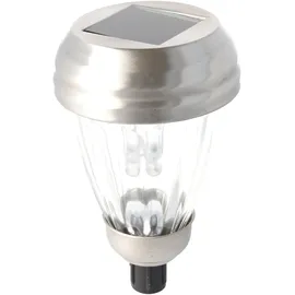 ez solar Wegeleuchte Edelstahl/Glas 41,0 cm 4er Set schwarz