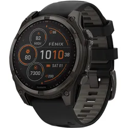 Garmin 010-02906-11 fenix 8 Smartwatch Solar Sapphire Titan DLC 47 mm