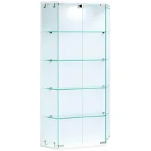 VCM Hängevitrine Benila 83 x 17 x 114 cm Weiß