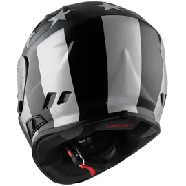 Simpson Venom Stingrae, Integralhelm - Schwarz/Silber / XS