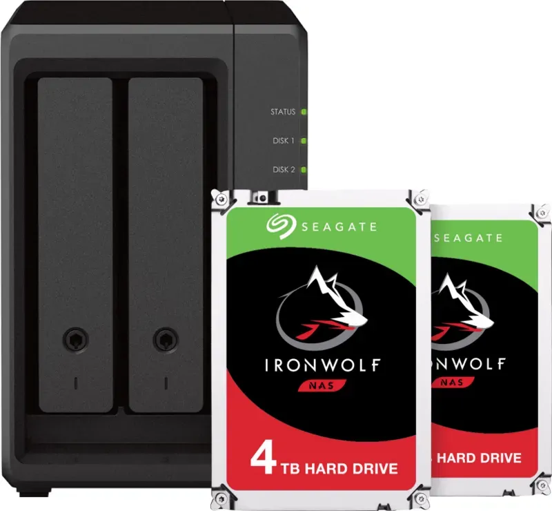 Preisvergleich Produktbild Synology DS723+ + 2 x Seagate Ironwolf 4 TB