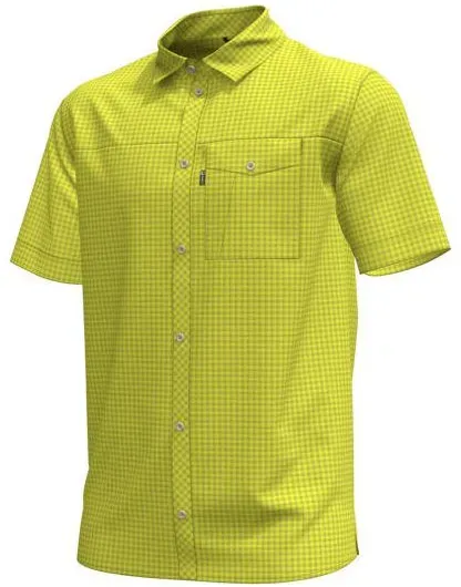 Halti Kota M Check T-shirt sulphur spring yellow print (C41P) M
