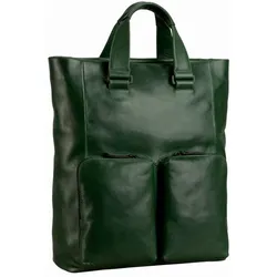 Leonhard Heyden Porto Tote Bag / Rucksack Flaschengrün Rucksack