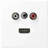Jung MALS1082WWM Multimedia-Anschlusssystem Cinch Audio / /