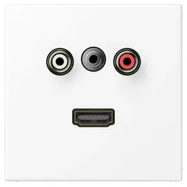 Jung MALS1082WWM Multimedia-Anschlusssystem Cinch Audio / /