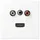 Jung MALS1082WWM Multimedia-Anschlusssystem Cinch Audio / /