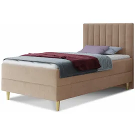 Sofnet Boxspringbett 120 x 200 cm Beige