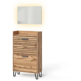 Vicco Garderobenset Amber 59,8 x 100 cm Eiche Wotan