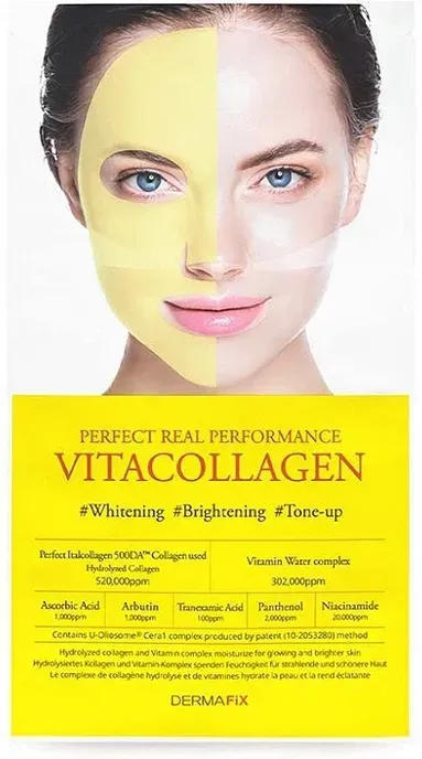 Dermafix Whitening Vita Kollagenmaske 23g*8 Stück
