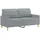 vidaXL 2-Sitzer-Sofa Hellgrau 140 cm Stoff