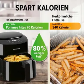 GOURMETmaxx Heißluft-Fritteuse Digital 4,5l 1400W