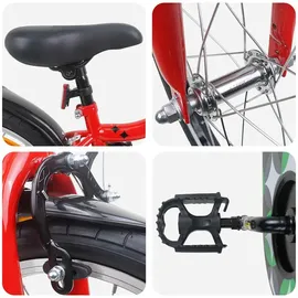 vidaXL Kinderfahrrad 18 Zoll rot