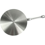 Luckyberg Induktionskochplatte für Espressokocher und Kochgeschirr Induktionskochteller Adapterplatte für Induktionsherd Gasherd Konverter aus Edelstahl Ø19cm