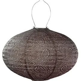 lumiz Lampion Kunststoff Ø 40/H27 cm Solar LED braun