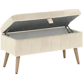 OTTO home Truhenbank AMIRA Beige 81 x 36 x 43 cm