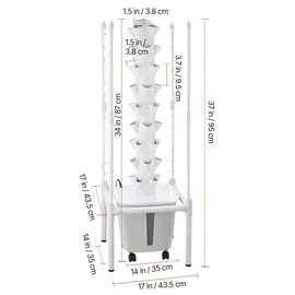 Vevor Hydroponischer Turm 45 Pods 9 Ebenen