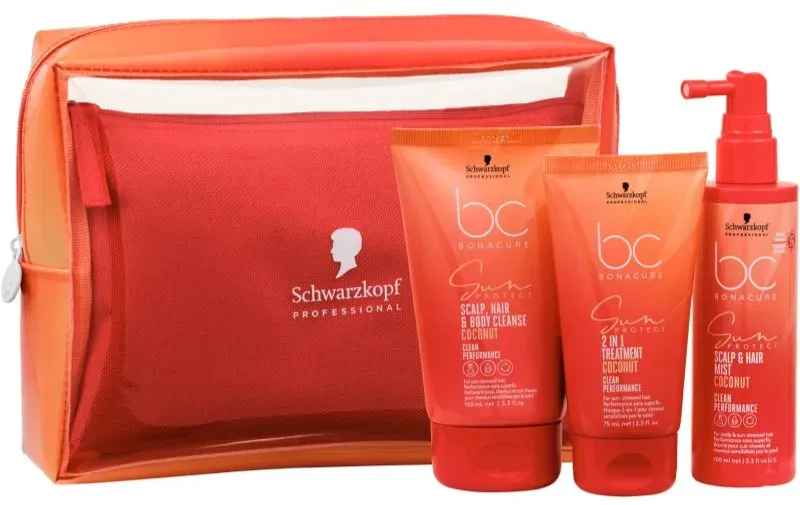 Schwarzkopf Professional BC Bonacure Sun Protect Sun Bag Reiseset für von der Sonne überanstrengtes Haar 1 St.