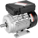 Vevor 0,55 kW Elektromotor 1400 U/min, AC 220–240 V, 4,5 A, 80, B3-Rahmen, Luftkompressormotor einphasig, 19 mm Keilwelle, Rechts-/Linkslauf für landwirtschaftliche Maschinen und allgemeine Geräte