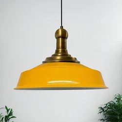 Bamyum Küche Esstisch  Gelb Vintage  Hängelampe