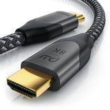 Primewire 8k HDMI Kabel 2.1 - 8K @ 120Hz 4K @ 240Hz mit DSC, HDMI 2.0a 2.0b, 3D, Highspeed Ethernet, HDTV UHD II, HDR-10+ - eARC, VRR, Dolby Vision