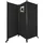 VOUNOT Vounot® Paravent Raumteiler 3 Teilig auf Rollen Freistehend 262 x 30 x 173 cm Anthrazit