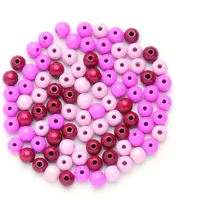 Glorex  Holzperle rosa mix 12 mm