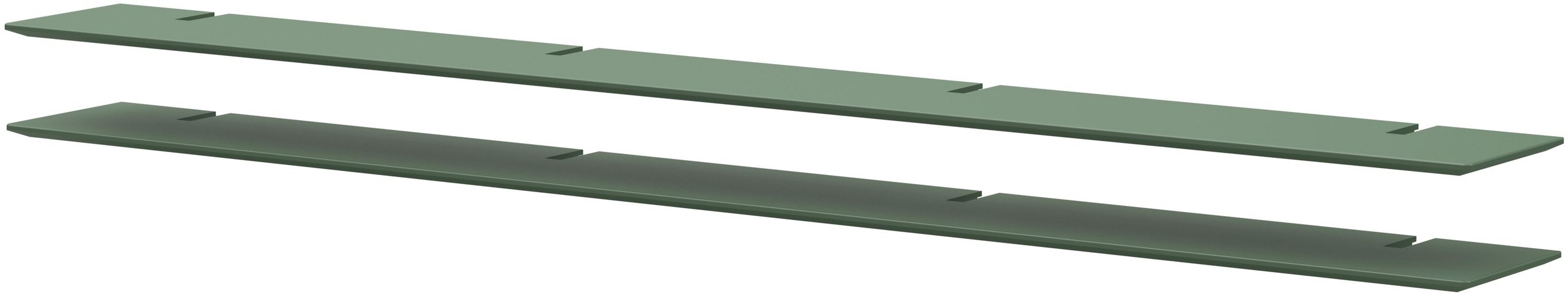 Regalböden BRIDGE (BHT 224x2x25 cm) - grün