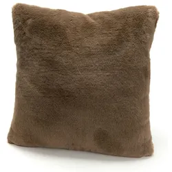 Kissen Luxe braun 50x50 - Quadrat Polyester Amadeus 50x9 cm