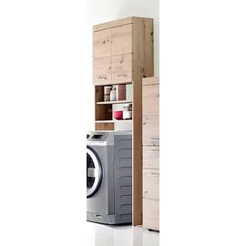 WELLTIME Avena Waschmaschinenumbauschrank 63 x 24 x 187 cm Beige