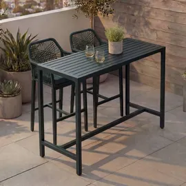 Mendler Stehtisch HWC-P91, Gartentisch Bartisch Tisch, Outdoor Metall 105x130x65cm - grün