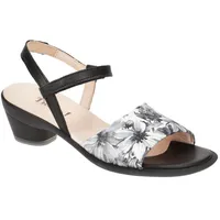 THINK! Think Zaza Sandalette schwarz weiß Blumen 596 für