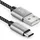 deleyCON 2m Nylon USB-C Kabel Ladekabel Datenkabel USB Typ C Metallstecker Laden & Synchronisieren von Handy & Smartphone