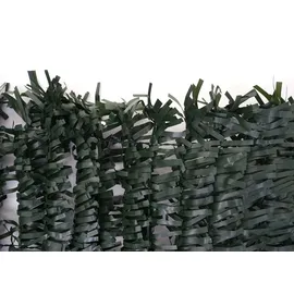 Mendler Balkonsichtschutz N77, Sichtschutz Windschutz Verkleidung für Balkon Terrasse Zaun ~ 300x150cm Tanne dunkel