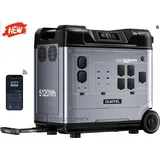 Solar Generator 5120Wh Tragbare Powerstation 4000W LiFePO4 Notfall Solarspeicher