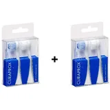 2 x 2 Aufsteck- Ersatzbürsten Curaprox Hydrosonic Sensitive  MADE IN SWITZERLAND