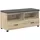 vidaXL Flurbank mit Kissen mit Regal 100 x 38 x 46 cm Sonoma-Eiche