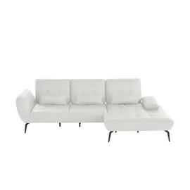 Vito Eckcouch Flachgewebe 3-Sitzer Beige
