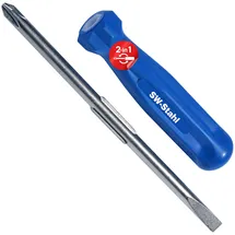 SW-Stahl 31100SB Umsteck-Schraubendreher, Kreuz, + Schlitz Langes Model