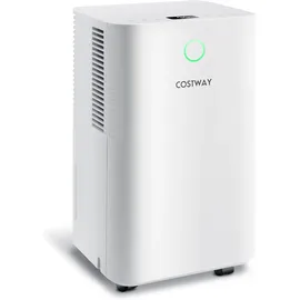 Costway 15L/Tag Luftentfeuchter mit 2 Lüfterstufen - 24H Timer, 3 Modi Kindersicherung für Räume bis zu 24m2, Weiß