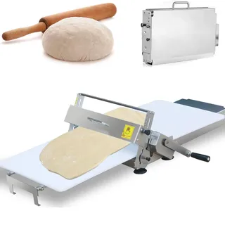 Dfdieratve Faltbare manuelle Teigausrollmaschine für Bäckereien, für Präzises Blätterteig Teigausrollmaschine mit Einstellbarer Dicke 0–25 mm,Variable Stärken für Hobbybäcker und Kleine Cafés A300