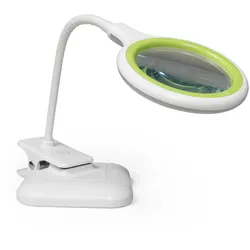 McShine Lupenleuchte LL-52, Tisch- und Klemmleuchte, 36 LEDs, dimmbar, Kunststoff, weiß