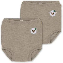 normani Outdoor Sports 2er Pack Baby Merino Windelhose Tokoroa in Beige | Gr.: 80